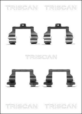 Triscan 8105 131632 - Комплектуючі, колодки дискового гальма autozip.com.ua