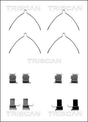 Triscan 8105 131629 - Комплектуючі, колодки дискового гальма autozip.com.ua