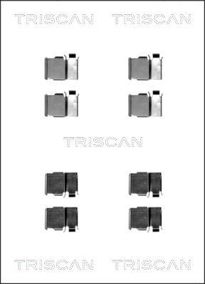 Triscan 8105 131620 - Комплектуючі, колодки дискового гальма autozip.com.ua