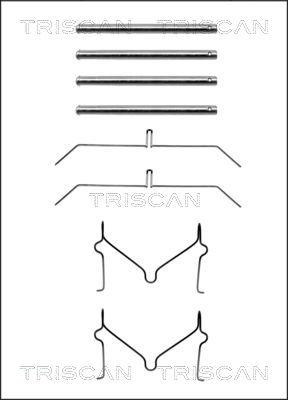 Triscan 8105 131621 - Комплектуючі, колодки дискового гальма autozip.com.ua