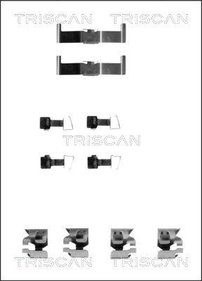 Triscan 8105 131159 - Комплектуючі, колодки дискового гальма autozip.com.ua