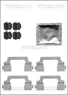 Triscan 8105 171602 - Комплектуючі, колодки дискового гальма autozip.com.ua