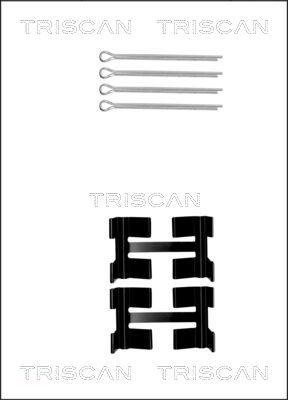 Triscan 8105 171002 - Комплектуючі, колодки дискового гальма autozip.com.ua