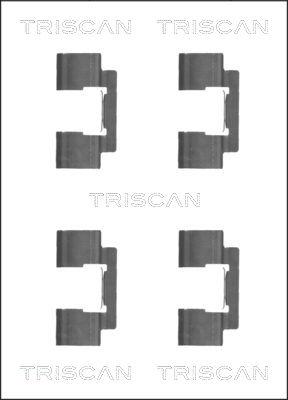 Triscan 8105 801001 - Комплектуючі, колодки дискового гальма autozip.com.ua
