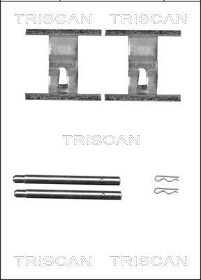 Triscan 8105 291605 - Комплектуючі, колодки дискового гальма autozip.com.ua