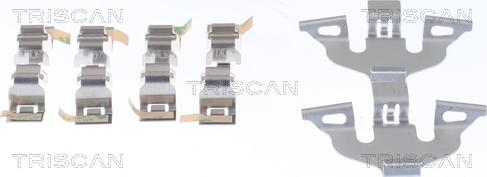 Triscan 8105 291622 - Комплектуючі, колодки дискового гальма autozip.com.ua