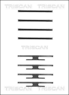 Triscan 8105 241412 - Комплектуючі, колодки дискового гальма autozip.com.ua