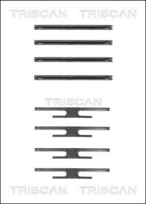 Triscan 8105 241512 - Комплектуючі, колодки дискового гальма autozip.com.ua