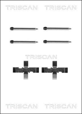Triscan 8105 241538 - Комплектуючі, колодки дискового гальма autozip.com.ua