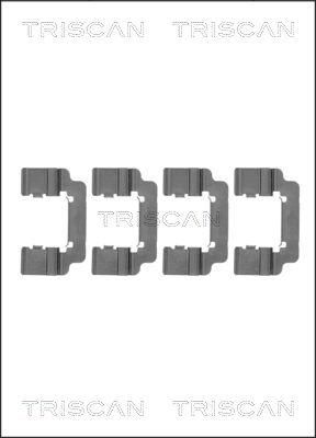 Triscan 8105 241620 - Комплектуючі, колодки дискового гальма autozip.com.ua