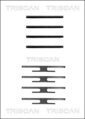 Triscan 8105 241309 - Комплектуючі, колодки дискового гальма autozip.com.ua