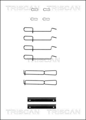 Triscan 8105 251594 - Комплектуючі, колодки дискового гальма autozip.com.ua