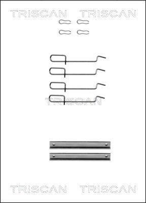 Triscan 8105 251593 - Комплектуючі, колодки дискового гальма autozip.com.ua