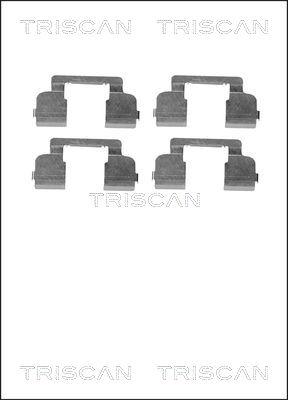 Triscan 8105 251597 - Комплектуючі, колодки дискового гальма autozip.com.ua