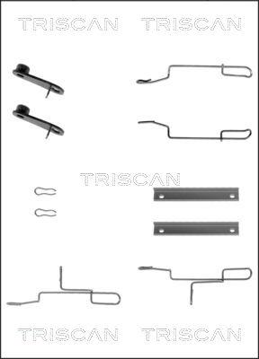 Triscan 8105 281591 - Комплектуючі, колодки дискового гальма autozip.com.ua