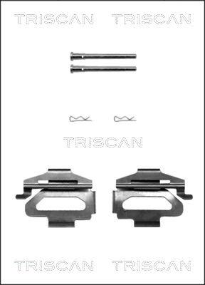 Triscan 8105 281593 - Комплектуючі, колодки дискового гальма autozip.com.ua