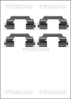 Triscan 8105 231596 - Комплектуючі, колодки дискового гальма autozip.com.ua