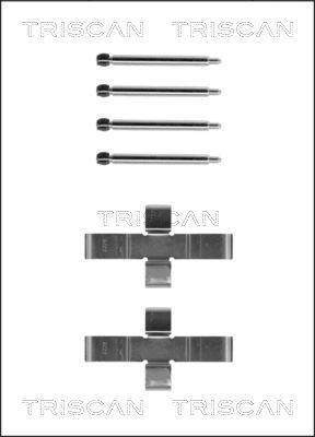 Triscan 8105 231398 - Комплектуючі, колодки дискового гальма autozip.com.ua