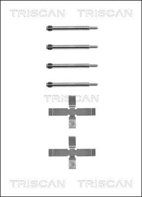 Triscan 8105 271444 - Комплектуючі, колодки дискового гальма autozip.com.ua
