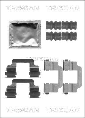 Triscan 8105 271607 - Комплектуючі, колодки дискового гальма autozip.com.ua