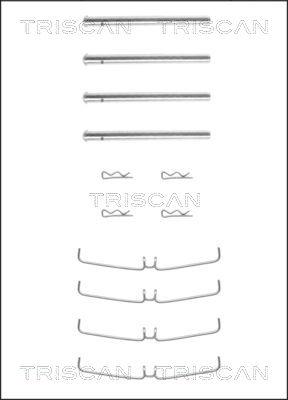 Triscan 8105 271359 - Комплектуючі, колодки дискового гальма autozip.com.ua