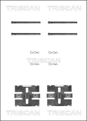 Triscan 8105 271206 - Комплектуючі, колодки дискового гальма autozip.com.ua