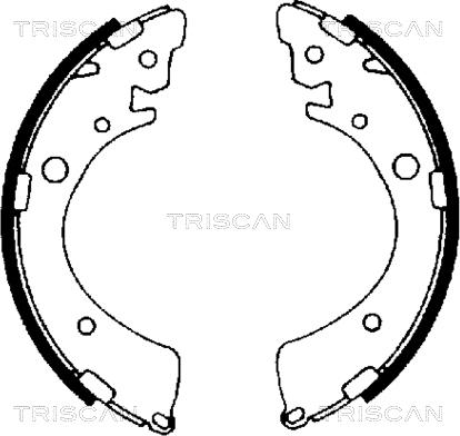 Triscan 8100 40441 - Комплект гальм, барабанний механізм autozip.com.ua
