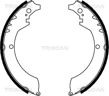 Triscan 8100 41419 - Комплект гальм, барабанний механізм autozip.com.ua