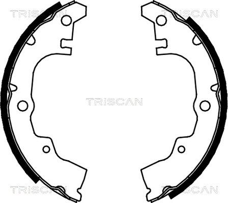 Triscan 8100 41414 - Комплект гальм, барабанний механізм autozip.com.ua