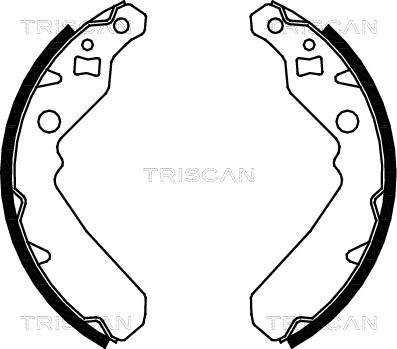 Triscan 8100 41615 - Комплект гальм, барабанний механізм autozip.com.ua