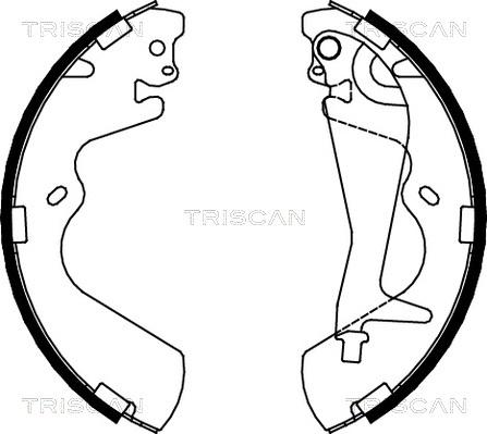 Triscan 8100 43010 - Комплект гальм, барабанний механізм autozip.com.ua