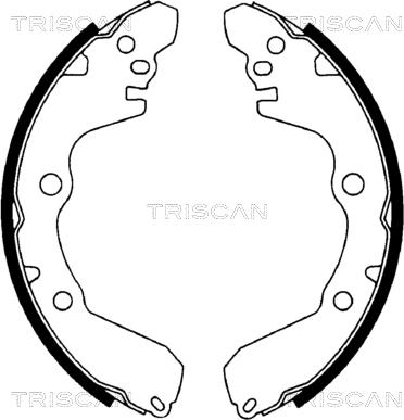 Triscan 8100 42566 - Комплект гальм, барабанний механізм autozip.com.ua