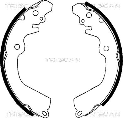 Triscan 8100 42568 - Комплект гальм, барабанний механізм autozip.com.ua