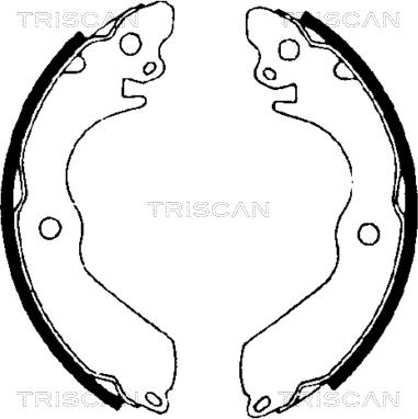 Triscan 8100 42533 - Комплект гальм, барабанний механізм autozip.com.ua