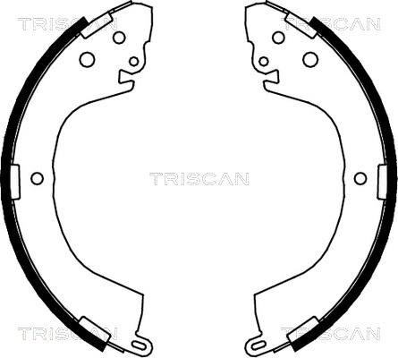 Triscan 8100 42605 - Комплект гальм, барабанний механізм autozip.com.ua
