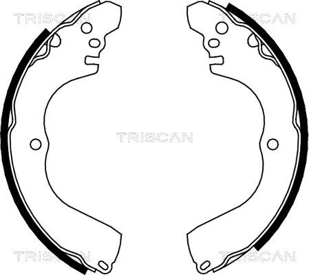 Triscan 8100 42017 - Комплект гальм, барабанний механізм autozip.com.ua