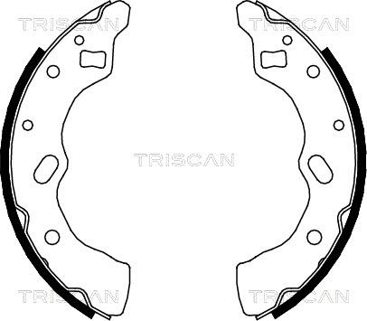 Triscan 8100 50556 - Комплект гальм, барабанний механізм autozip.com.ua