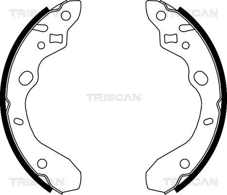 Triscan 8100 50611 - Комплект гальм, барабанний механізм autozip.com.ua