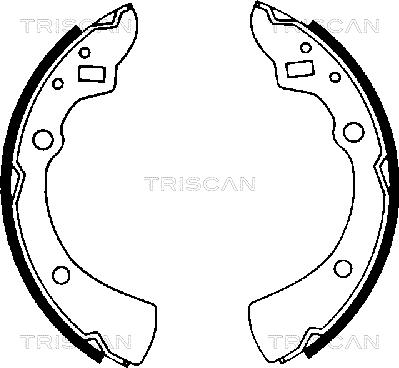 Triscan 8100 50359 - Комплект гальм, барабанний механізм autozip.com.ua