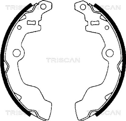 Triscan 8100 69002 - Комплект гальм, барабанний механізм autozip.com.ua