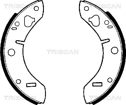 Triscan 8100 65011 - Комплект гальм, барабанний механізм autozip.com.ua