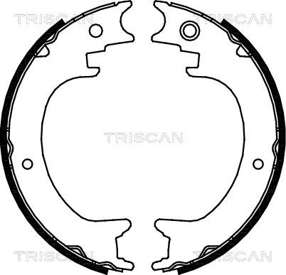 Triscan 8100 68004 - Комплект гальм, ручник, парковка autozip.com.ua