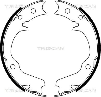 Triscan 8100 68001 - Комплект гальм, барабанний механізм autozip.com.ua