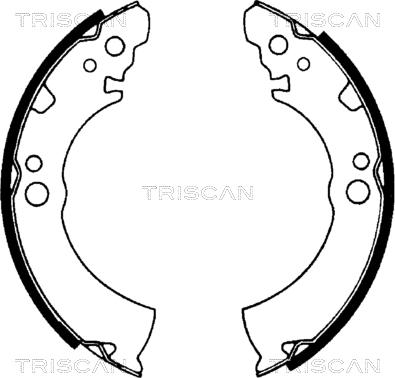 Triscan 8100 14404 - Комплект гальм, барабанний механізм autozip.com.ua