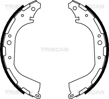 Triscan 8100 14564 - Комплект гальм, барабанний механізм autozip.com.ua