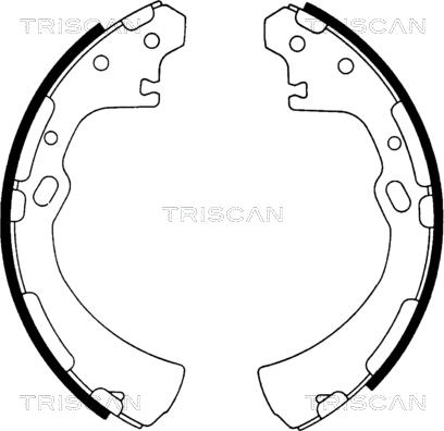 Triscan 8100 14510 - Комплект гальм, барабанний механізм autozip.com.ua