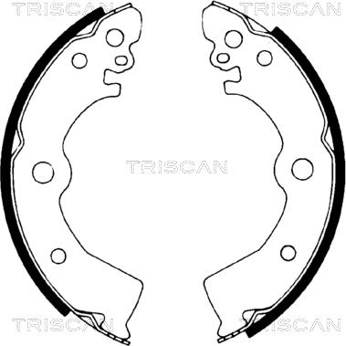 Triscan 8100 14532 - Комплект гальм, барабанний механізм autozip.com.ua
