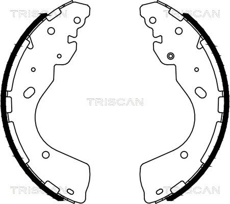 Triscan 8100 14012 - Комплект гальм, барабанний механізм autozip.com.ua