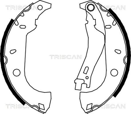 Triscan 8100 15483 - Комплект гальм, барабанний механізм autozip.com.ua