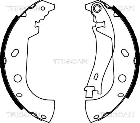 Triscan 8100 15626 - Комплект гальм, барабанний механізм autozip.com.ua